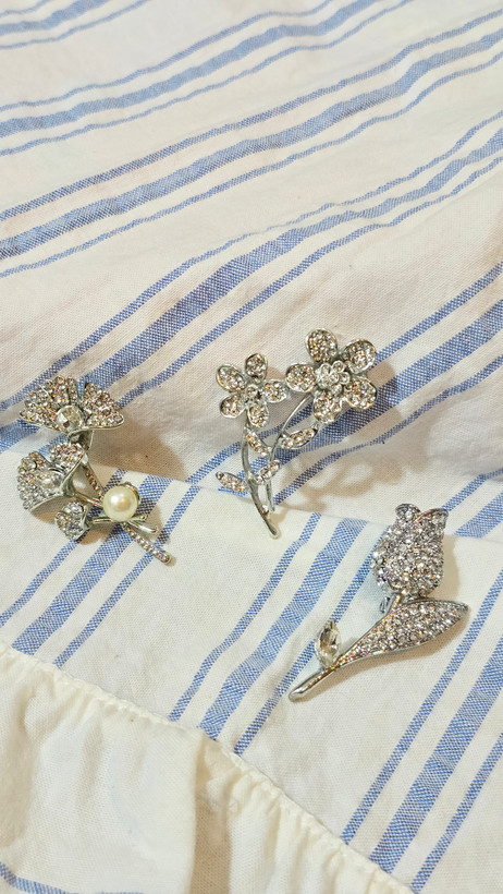 گلسینه گل فول نگین سیلور (۳طرح)