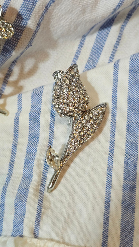 گلسینه گل فول نگین سیلور (۳طرح)